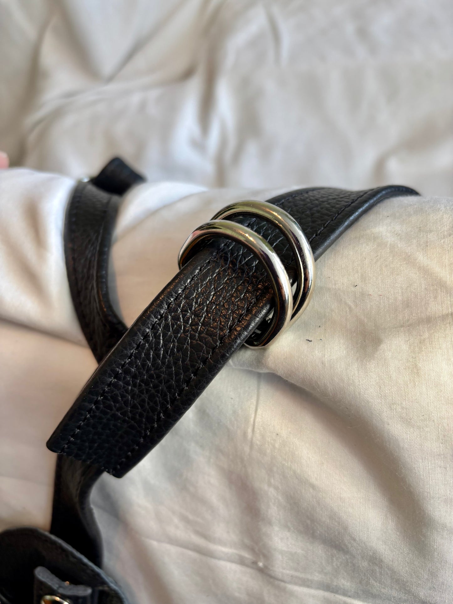 Strapon Harness - Black Leather - Size Inclusive