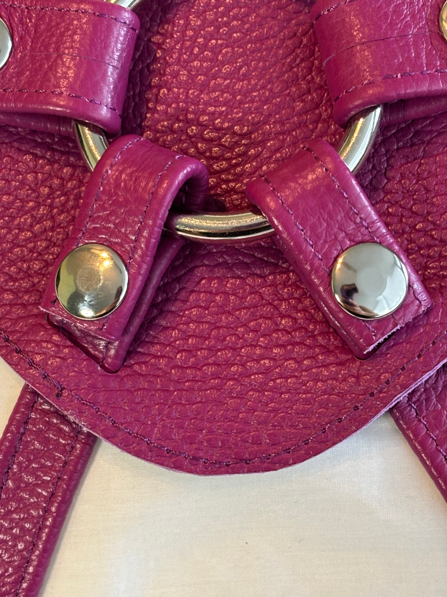 Strapon Harness - Sunrise Pink Leather - Size Inclusive