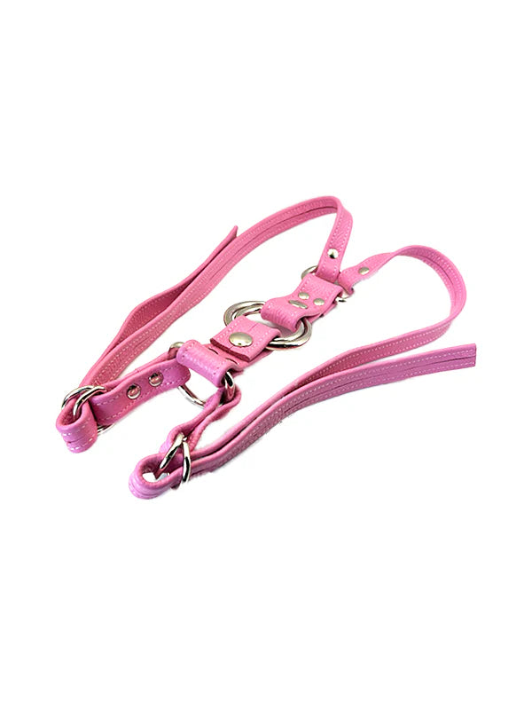 Thigh Harness Strapon - Black Leather - Size Inclusive - Other Colours Available