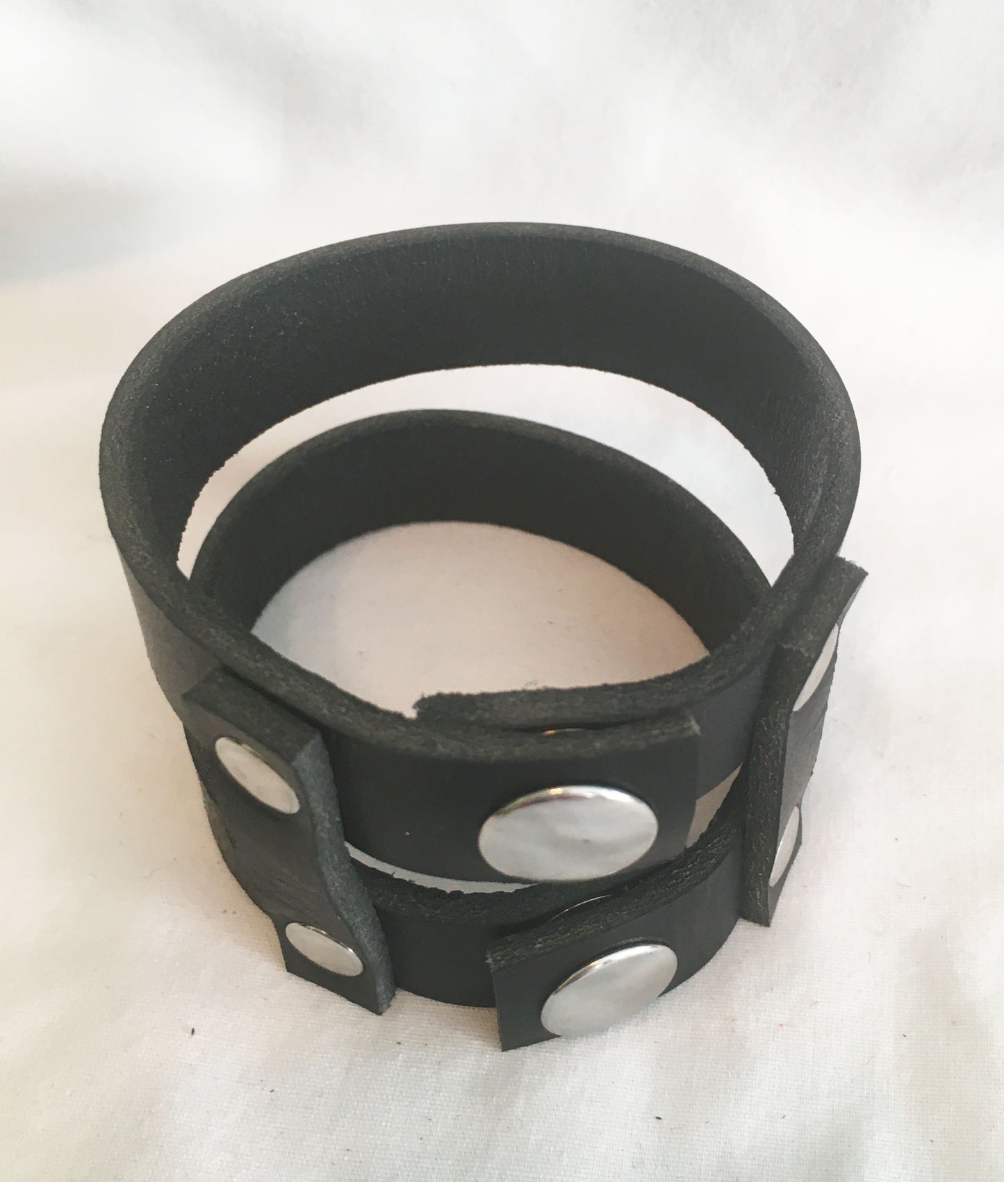 Hand Cuffs - Double Duty Cuffs - Black Leather Restraints