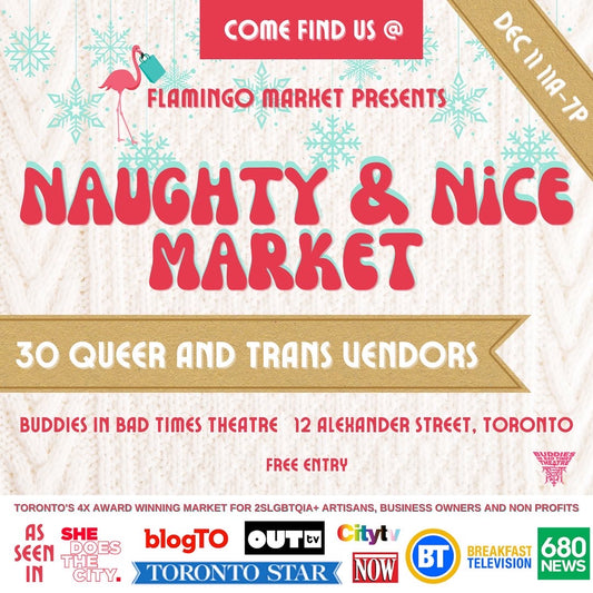 I will be at the Flamingo Market at Buddies in Bad Times Theatre on Sunday December 11