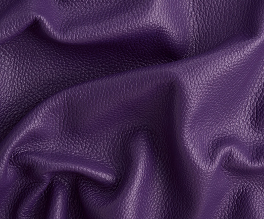 New Purple Pebbled Leather