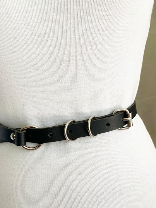 3/4' inch BDSM Belt and Double Duty Cuff Set