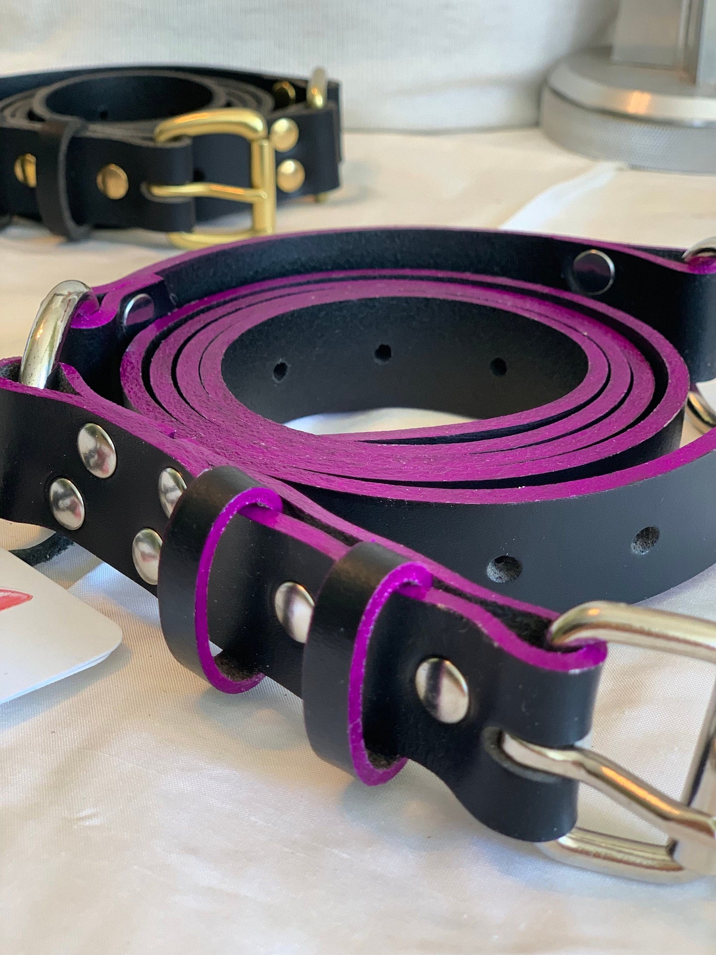 Bondage Belt with Purple Edge Coat
